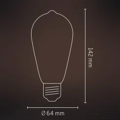 Calex Smart Rustic E27 ST64 LED 4,9W Filament RGBW