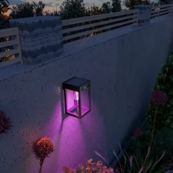 Calex Smart udendørs solcellelanterne, sensor, RGBW