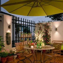 Calex udendørs væglampe GU10 stål op/ned 17 cm, antracit