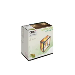 Calex udendørs væglampe, 2-lys, top/bund, aluminium, sort