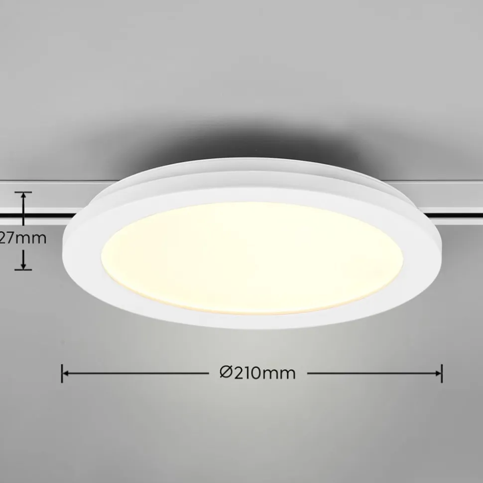 Camillus LED-skinnelampe til DUOline, hvid, Ø 26 cm