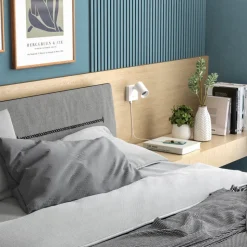 CAN TILT vægspot, hvid, 10 x 10 cm, metal, kontakt, USB