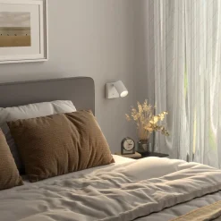 CAN TILT vægspot, hvid, 10 x 10 cm, metal, GU10-kontakt