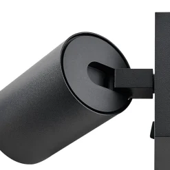 CAN TILT vægspot, sort, 10 x 10 cm, metal, USB-kontakt