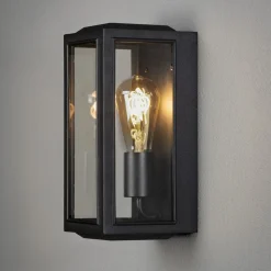 Carpi udendørs væglampe, sort, 12,5 x 30 cm