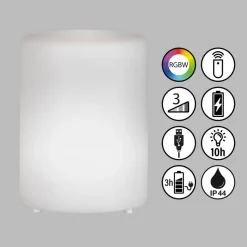 Ceppo LED-lampe solar 3.000 K og RGB dæmpbar hvid