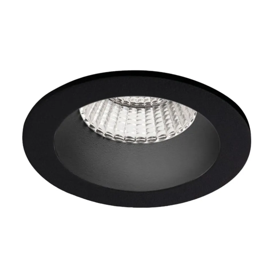 Chicco Round indbygningsspot 7W 30° 3.000K sort
