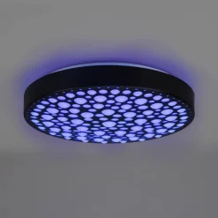 Chizu LED-loftlampe Ø 40,5cm kan dæmpes RGB sort