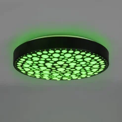 Chizu LED-loftlampe Ø 40,5cm kan dæmpes RGB sort