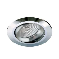 Choice indbygningsspot aluminium, kan roteres krom