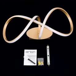 Circus LED-loftlampe, 3.000 K, messing