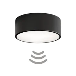 Cleo 200 loftlampe, hvid, sensor, IP20, Ø 20 cm, E27