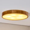 Cleo loftlampe, Ø 57,5 cm, 5 lyskilder, egetræ, E27