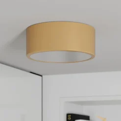 Cleo loftlampe, Ø 20 cm, IP20, guldfarvet, metal, E27