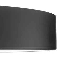 Cleo loftlampe med glasdiffusor, sort, Ø 78 cm