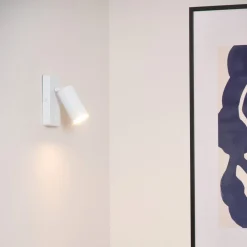 Clubs vægspot, 1 lyskilde, hvidt