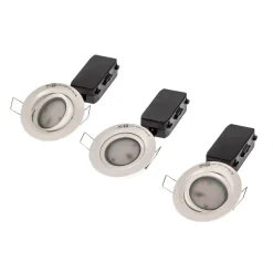 Coin Slim 3-sæt LED-indbygningsspot, hvid IP23