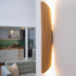 Colombia LED-væglampe, eg natur