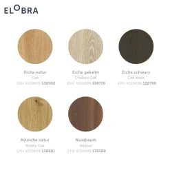 Colombia LED-væglampe, eg natur