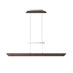 Colombia S LED-pendellampe, nøddetræ