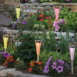 Colorato - farverig LED solcelle jordspyd 5 sæt