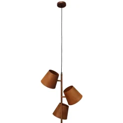 Colt hængelampe, 3 lyskilder, patina