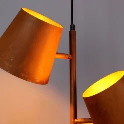 Colt hængelampe, 3 lyskilder, patina