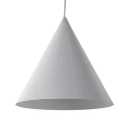 Cono pendel, hvid, Ø 25 cm, stål, enkelt lys