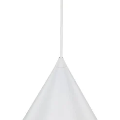 Cono pendel, hvid, Ø 25 cm, stål, enkelt lys