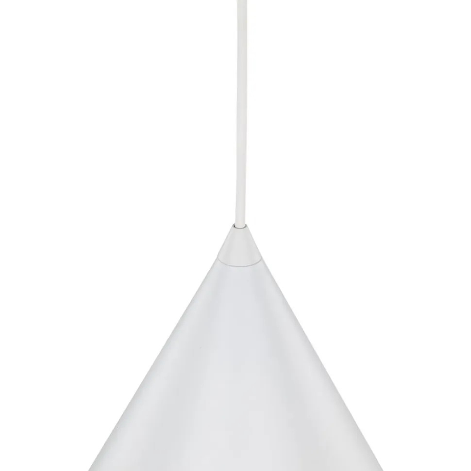 Cono pendel, hvid, Ø 25 cm, stål, enkelt lys