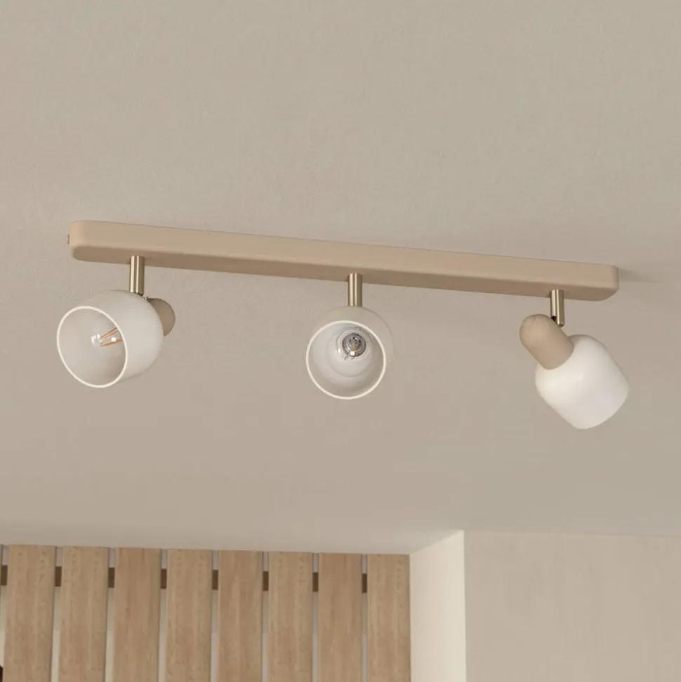 Corato loftspot, sand/nikkel/opal, 3 lyskilder.