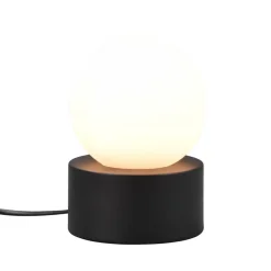 Countess bordlampe, opalglas, metalfod i sort