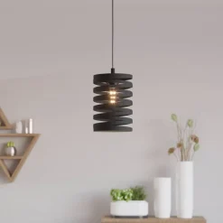 Cremella hængelampe, Ø 18 cm, sort, stål