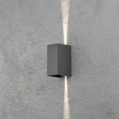 Cremona udendørs LED-væglampe 8 cm, antracit