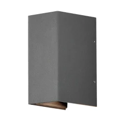 Cremona udendørs LED-væglampe 8 cm, antracit