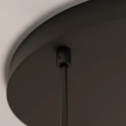 Cubus hængelampe, Ø 50 cm, 3 lyskilder, røgfarvet grå, glas