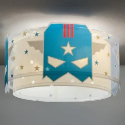 Dalber Blue Hero loftlampe, hvid/blå, Ø 33 cm