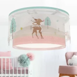 Dalber børneloftslampe Loving Deer, hjortemotiv
