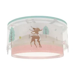 Dalber børneloftslampe Loving Deer, hjortemotiv