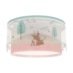 Dalber børneloftslampe Loving Deer, hjortemotiv
