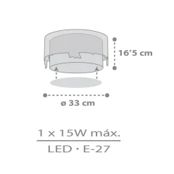Dalber børneloftslampe Loving Deer, hjortemotiv