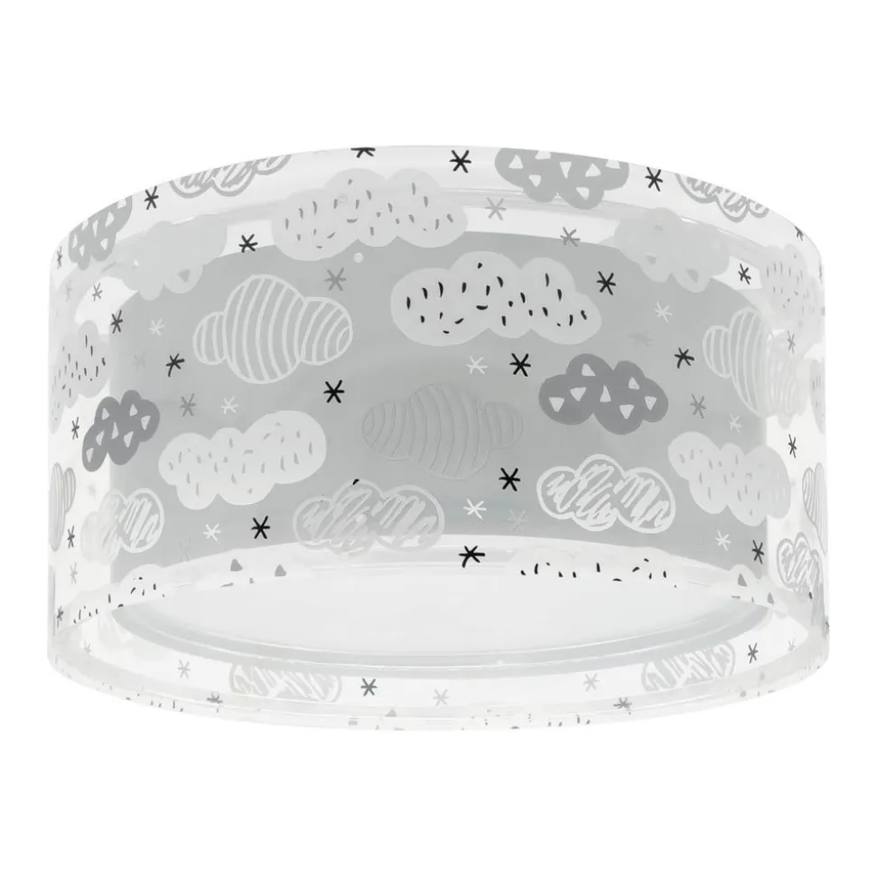 Dalber Cloud Grey loftslampe, Ø 33 cm, grå