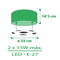 Dalber Fodbold loftslampe