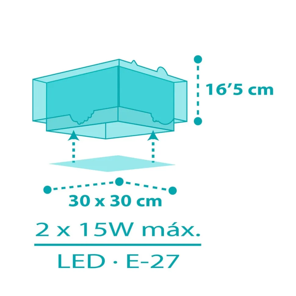 Dalber Happy Jungle loftlampe til børneværelse