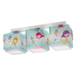 Dalber Mermaids loftlampe, havfruer, 3 lyskilde