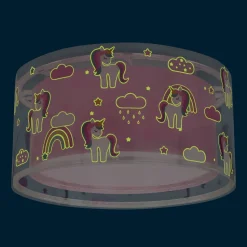 Dalber Unicorns loftlampe enhjørningmotiv, 1 lk