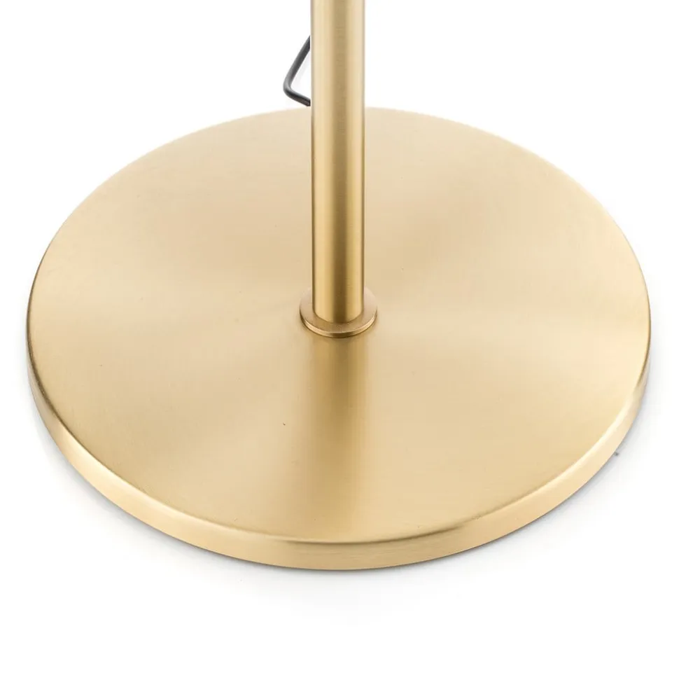 Danuta justerbar LED-gulvlampe, mat messing