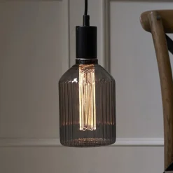 Decoled LED-pære E27 1 W 2.000 K røggrå