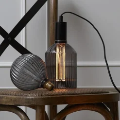 Decoled LED-pære E27 1 W 2.000 K røggrå