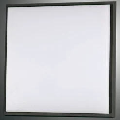 Desdy LED-loftlampe, 30 x 30 cm, IP54, sort